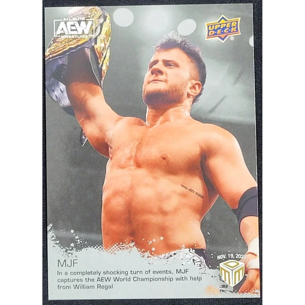 2022 UPPER DECK AEW MATCH DATED MOMENTS MJF SILVER FULL GEAR
